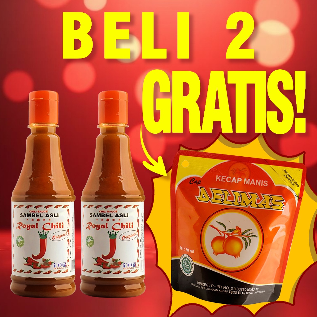 

Sambal Royal Chili Sambal Sehat Djoe Hoa 225ml