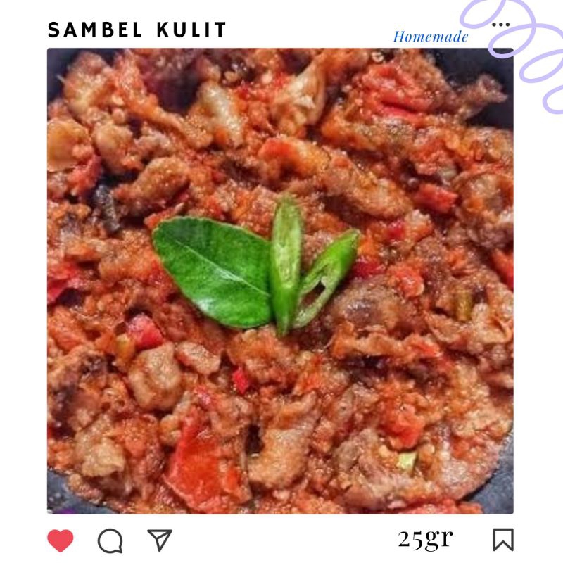 

SAMBAL KULIT AYAM || SAMBAL KRIUK || PEDAS NAMPOL || 25gr || HOME MADE || PEDAS GURIH