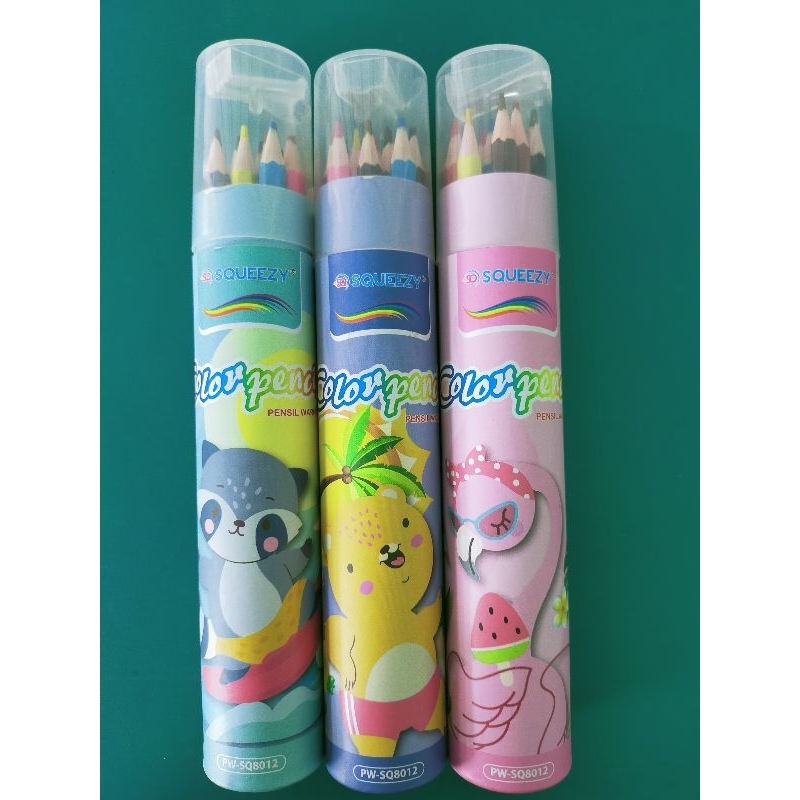 

Pensil Warna_squeezy 12 pensil warna + serutan