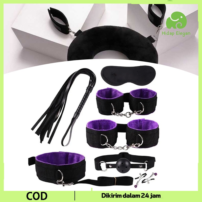 7pcs Tali Ikat Sexy Sexy Lingerieing Wanita Cosplay Set Aksesoris Tali Borgol Pengikat Kaki Dan Tang