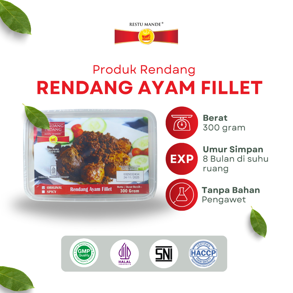 

Restu Mande Rendang Ayam 300gr