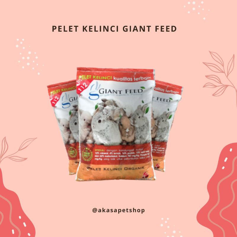 Pelet Kelinci Giant Feed Makanan Kelinci 1 kg