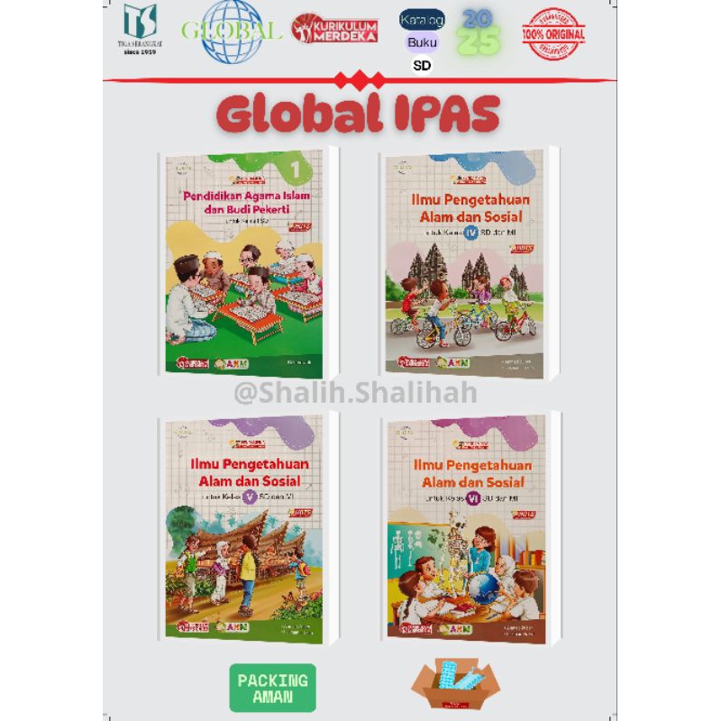 Global Ilmu Pengetahuan Alam & Sosial IPAS Tiga Serangkai Kurikulum Merdeka Kelas 3 4 5 6 SD 2025