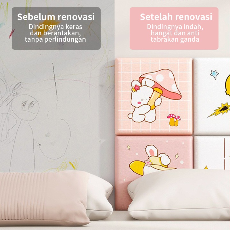 terbaru wallpaper dinding kamar aesthetic wallpaper sticker foam 3d dinding kamar tidur anak stiker