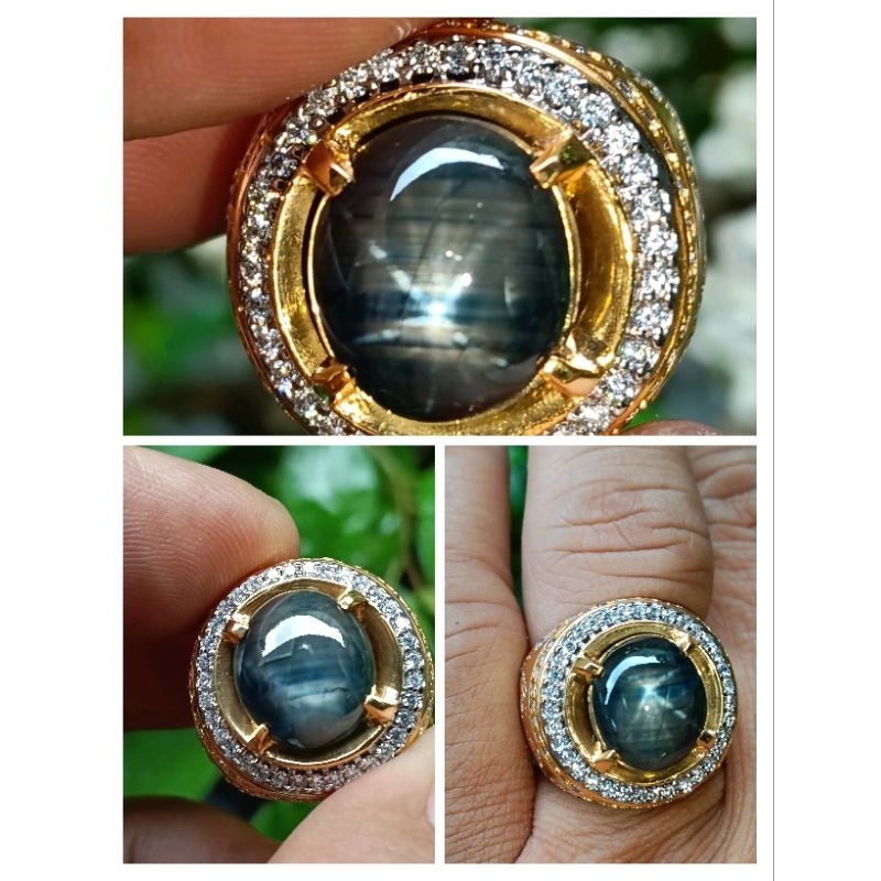 blue star sapphire Thailand no heat bangsing kresnadana serat bened