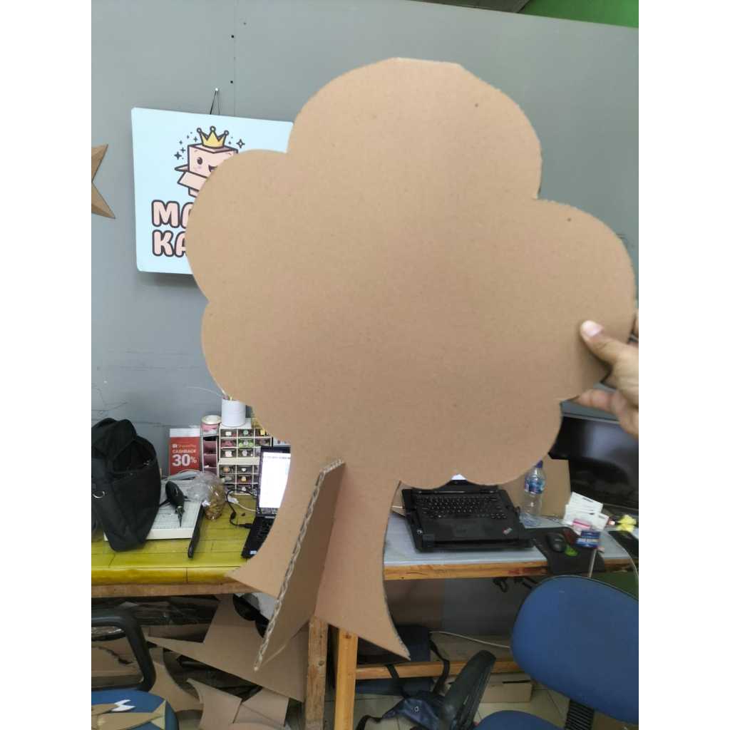 

Pohon kardus family tree ukuran tinggi 60 cm, tanpa cat, kreasi DIY tugas prakarya sekolah