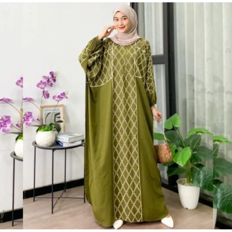 Gamis Kaftan Rayon premium jumbo (Kaftan Arafah)