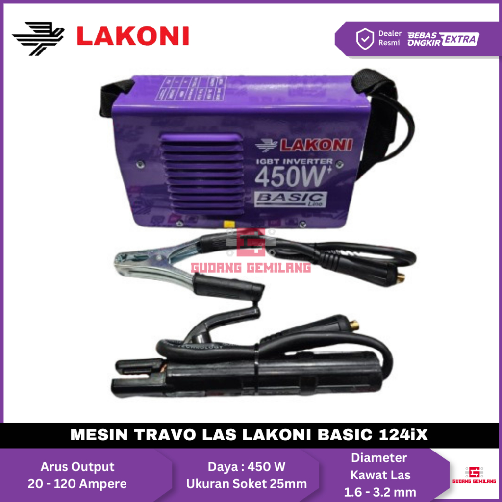 Mesin Las Lakoni Mesin Las Inverter Lakoni 450watt Lakoni Basic 124ix