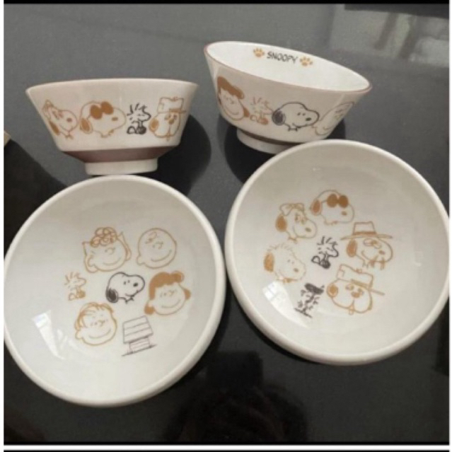 snoopy bowl set / mangkok snoopy set
