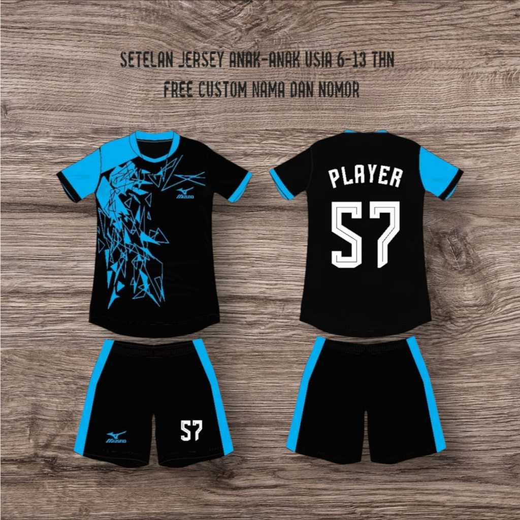 Baju Bola Anak-Anak/ Kaos Futsal Anak Laki Laki Perempuan Terbaru/ Baju Futsal Anak free sablon