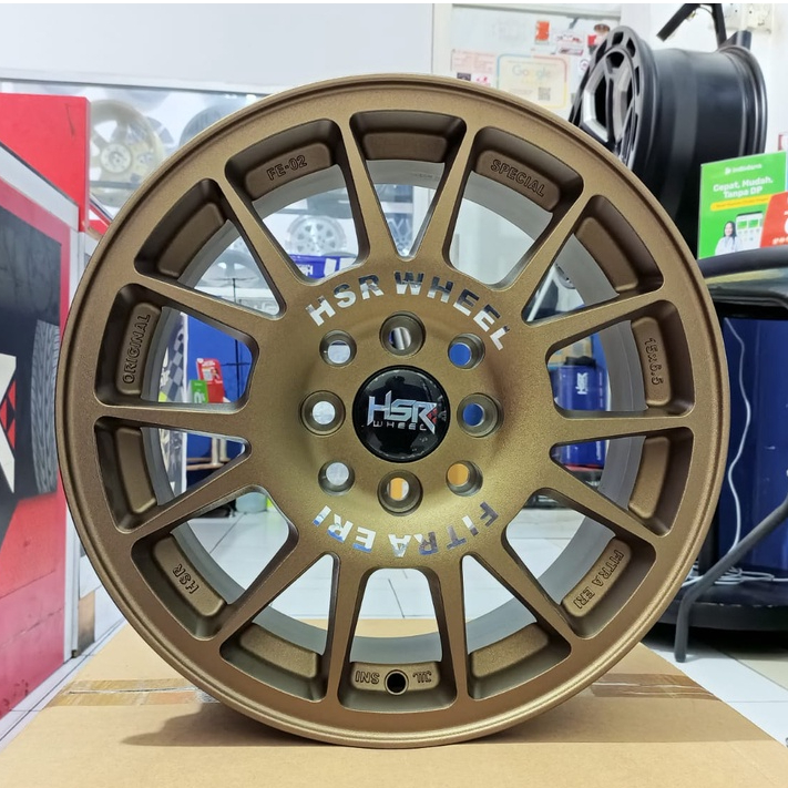 Velg HSR ring 15 rally look buat avanza xena kijang livna binguo type FE02 HSR ring 15