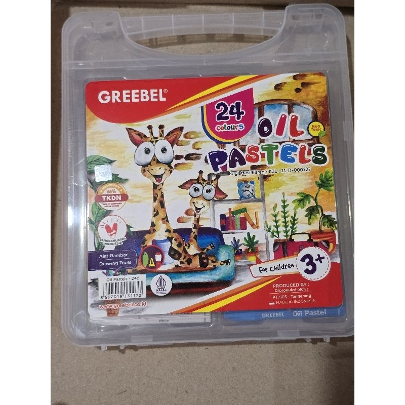 

OIL PASTELS CRAYON GREEBEL 24 WARNA SENI LUKIS CRAYONS KRAYON 24 COLOURS GREEBEL