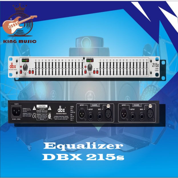 Equalizer DBX 215s ( 2 x 15 Channel ) Silver