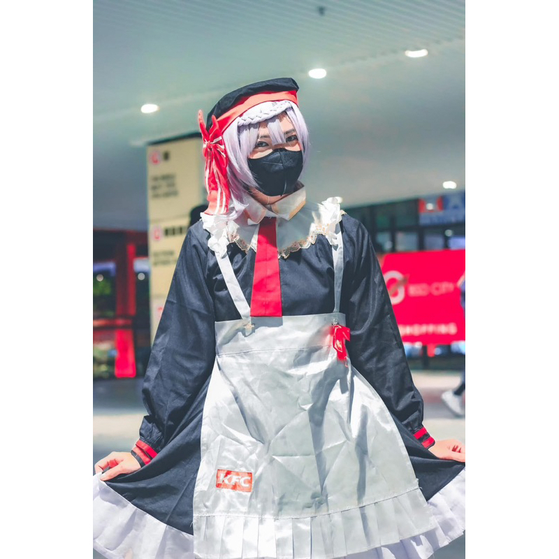 JUAL Fullset Costume cosplay Noelle Genshin Impact x KFC