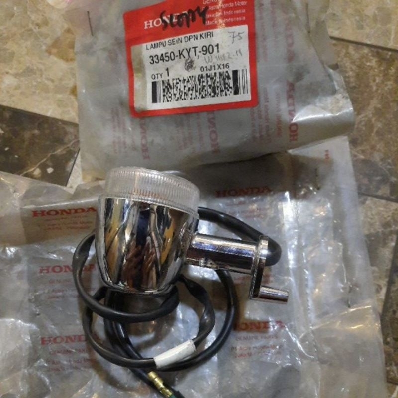 33450 KYT 901 LAMPU SEIN SCOOPY KARBU KIRI DEPAN ORIGINAL AHM
