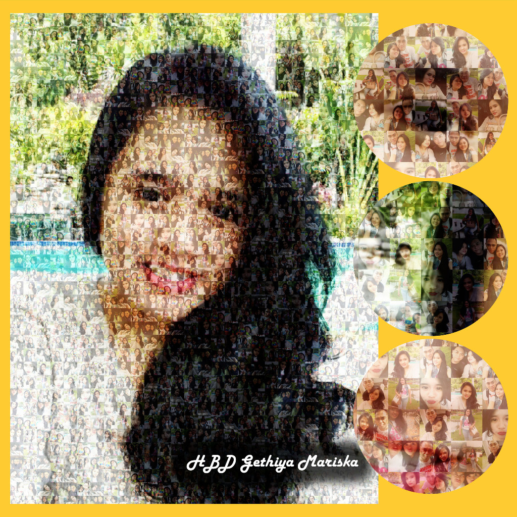 Mozaik Foto #Foto Mozaik #Hadiah #Gift