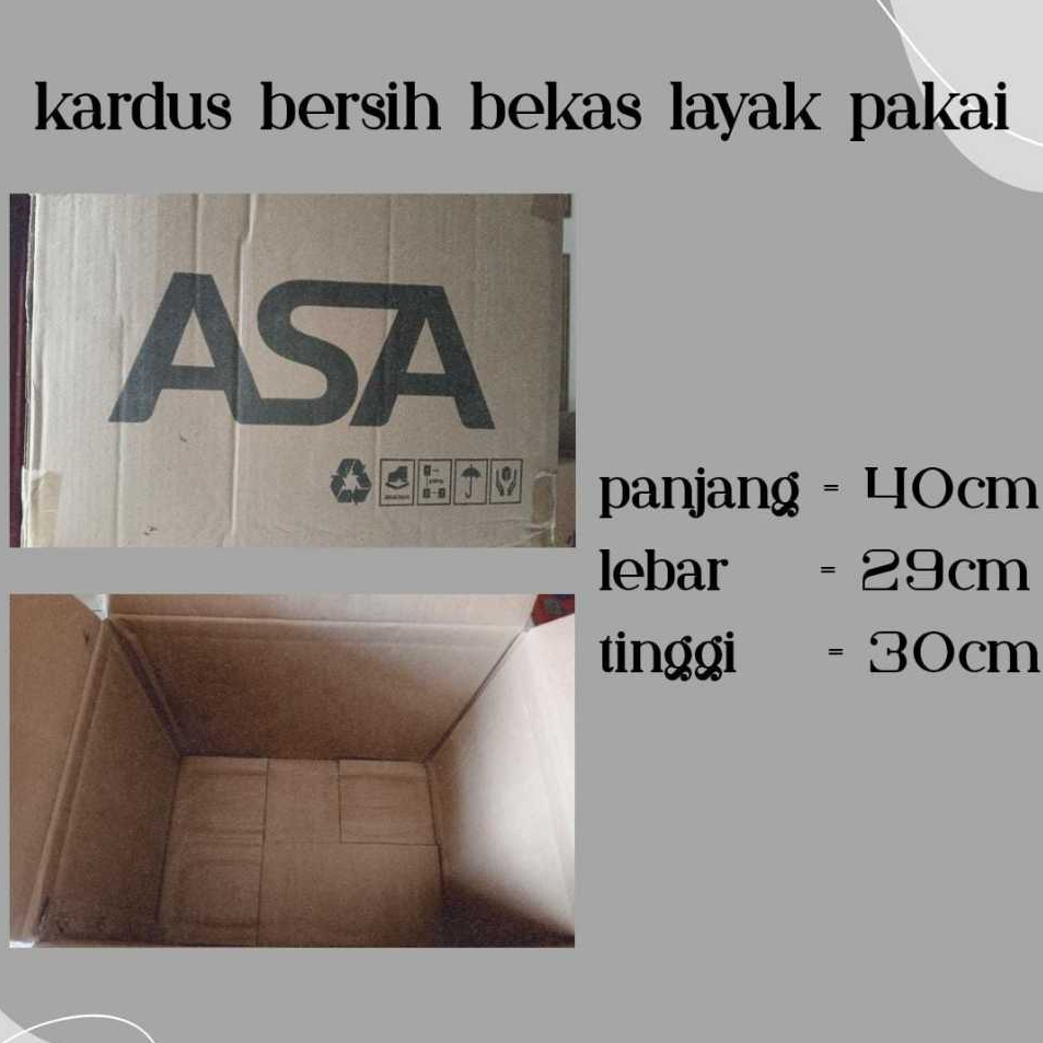 

KARDUS BERSIH BEKAS LAYAK PAKAI HARGA PERSATUAN