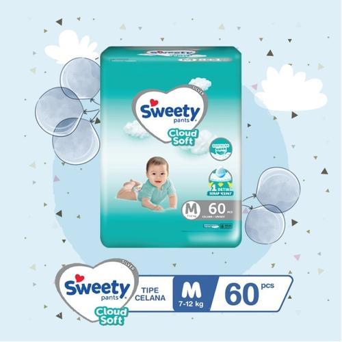 M 60 Sweety Silver Pants M60 - Sweety Popok Celana Silver M 60 Kering