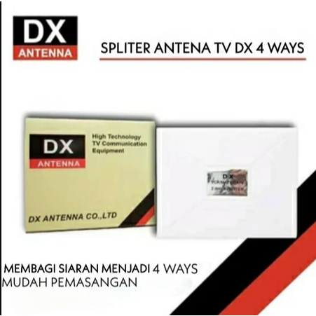 Pembagi Antena TV/ Splitter Spliter Antena TV DX 2 3 4 TV Way