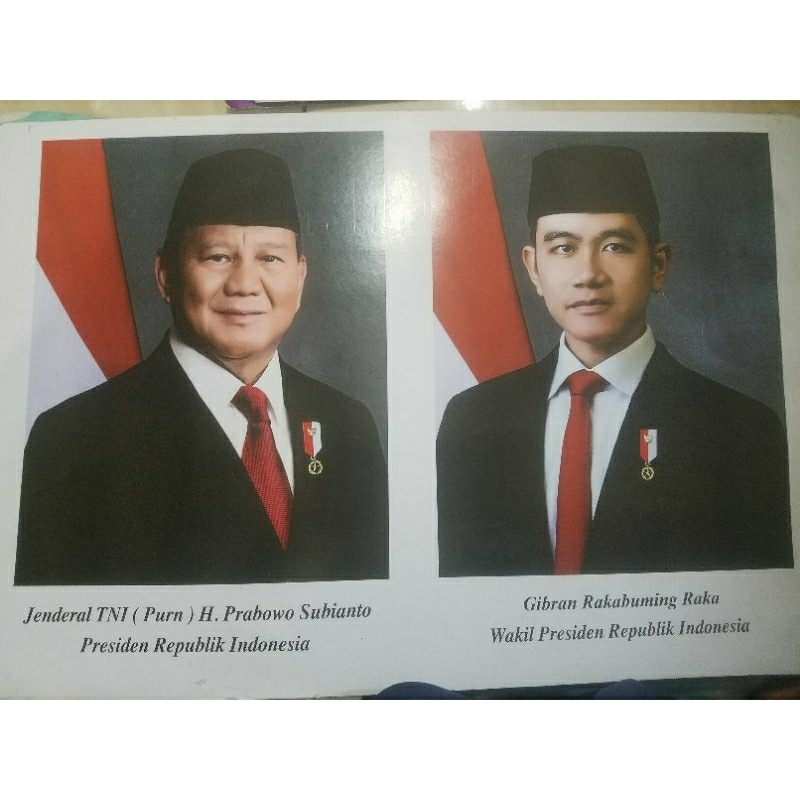 FOTO PRESIDEN DAN WAKIL PRESIDEN
