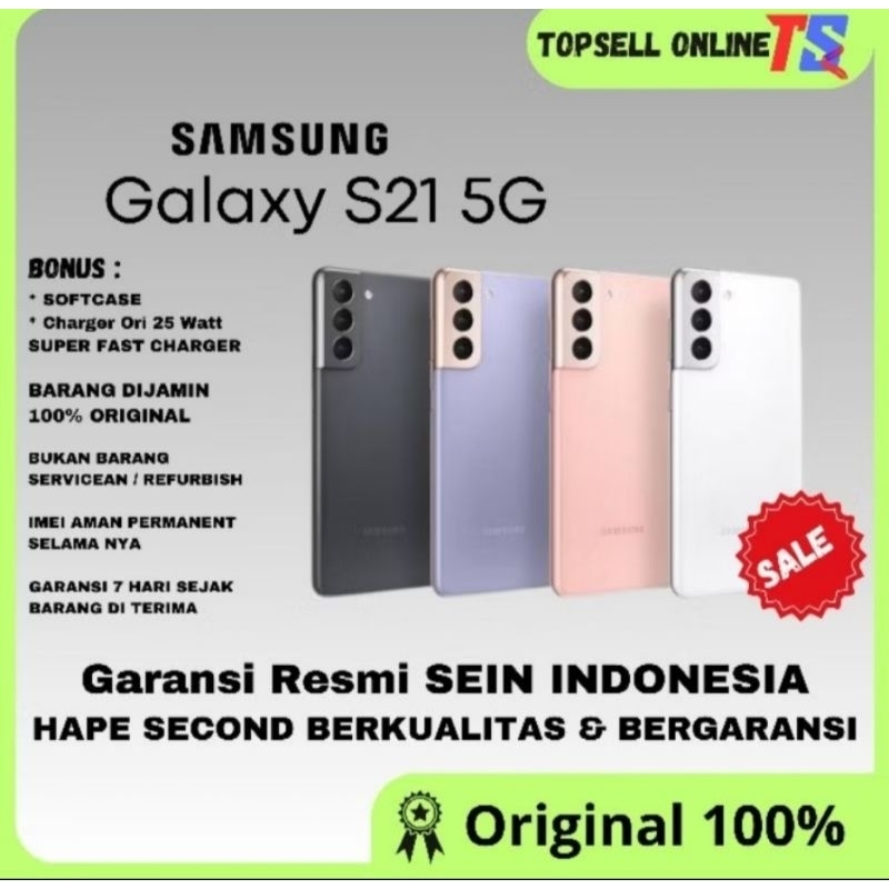 Samsung Galaxy S21 | S21 Plus | S21 Ultra Second Original Resmi Sein