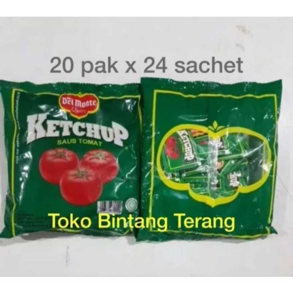 

Delmonte Saus Tomat Stick / Sachet 1 Pak isi 24 stik x 8 gr Del Monte - Tomat