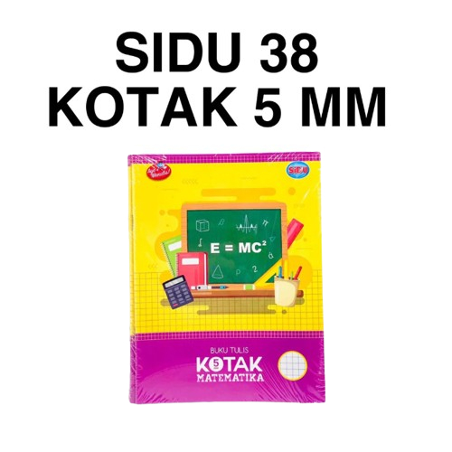 

Sidu Buku Kotak Kecil Matematika Mandarin Ukuran 5mm 38 Lembar / 1 Pak Isi 10 Buku