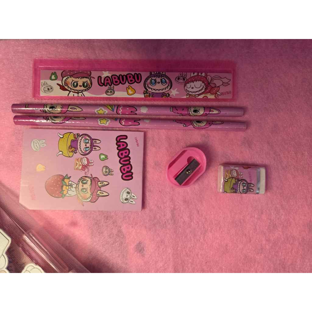

Paket Alat Tulis Motif Sanrio / Tempat Pensil Karakter Lucu / Set Alat Tulis 7 in 1