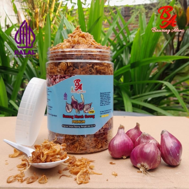 

BAWANG GORENG PREMIUM 100% Original Tanpa Campuran Tepung - Kemasan Toples 750ml