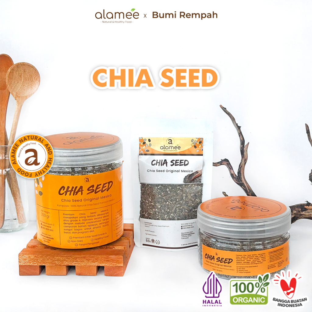 

Chia Seed Organic Black Chiaseed Grade A Premium Quality bumi rempah