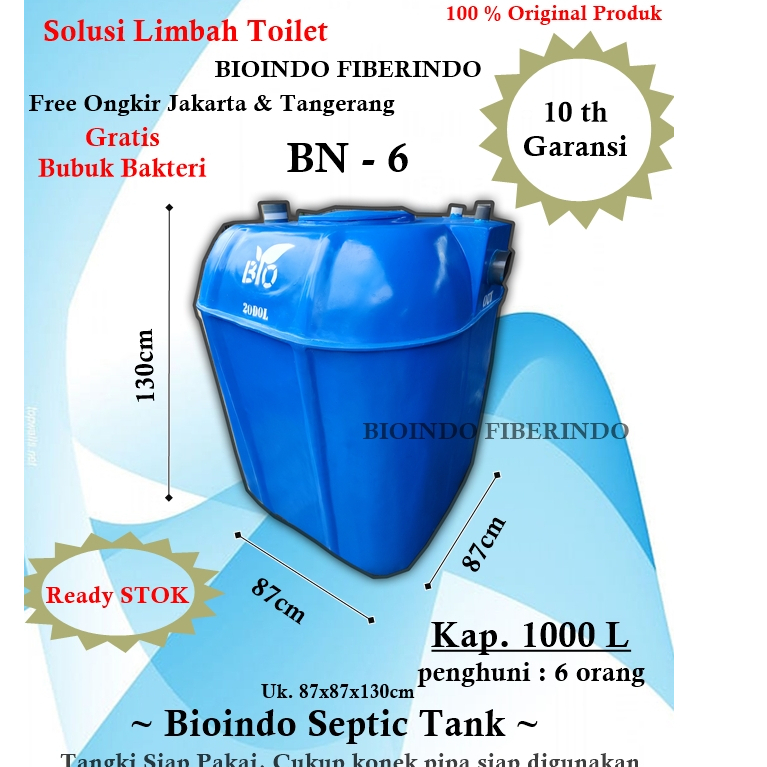 septic tank bioindo 1000 liter, septic tank biotech, biofil septic tank