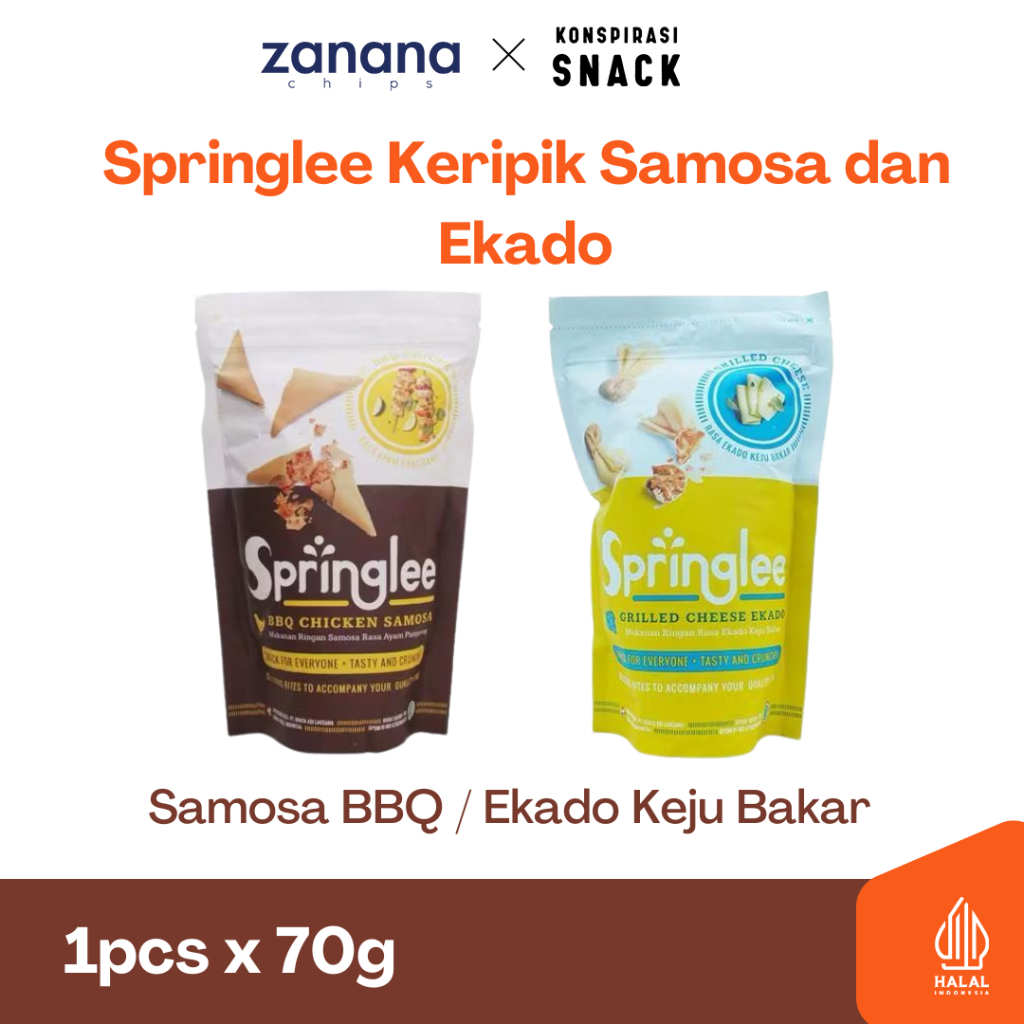 

Springlee Keripik Samosa dan Ekado | Berkualitas Gurih dan Renyah