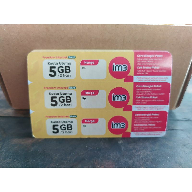 voucher Indosat 5GB/2hari