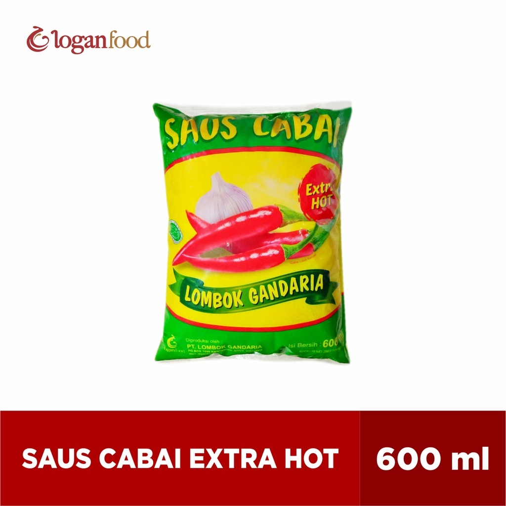 

Lombok Gandaria Saus Cabai Extra Hot Refill 600 ml