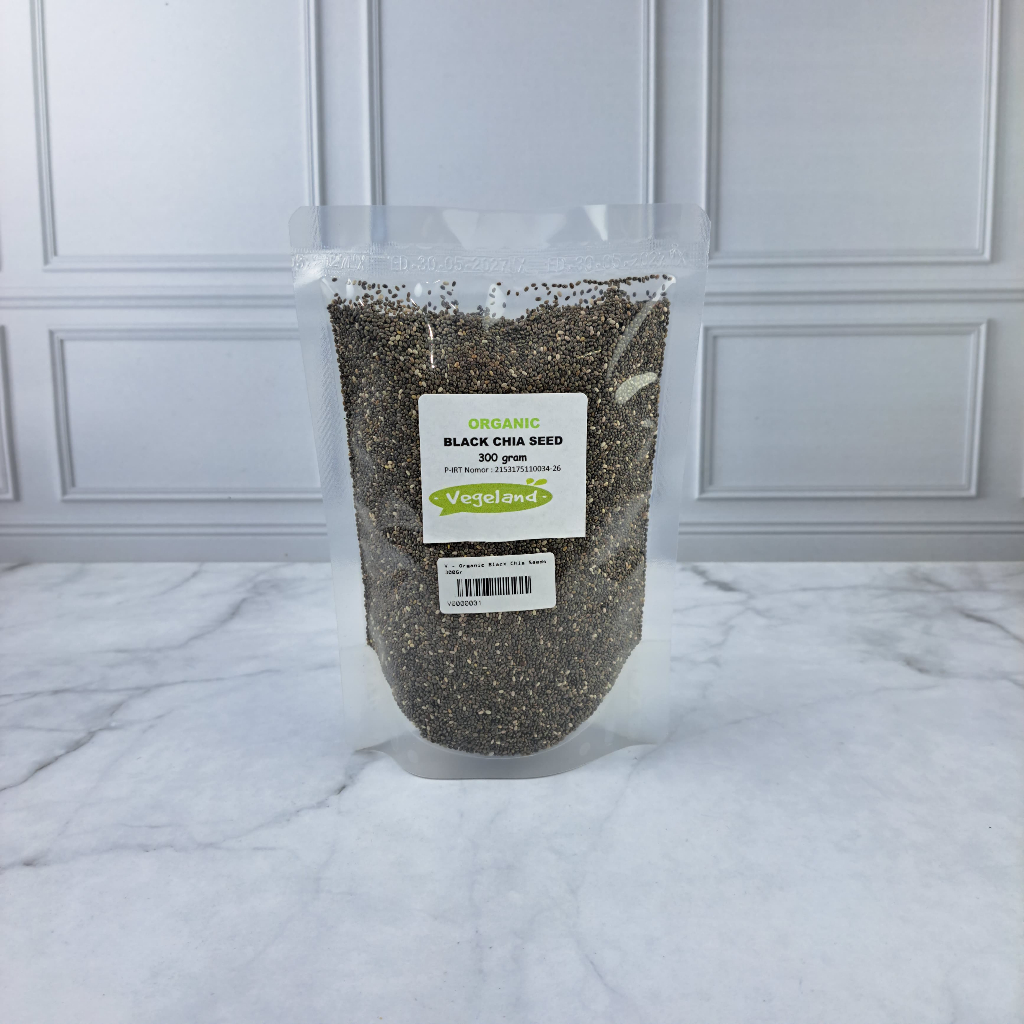 

Vegeland Organic Black Chia Seed 300Gr