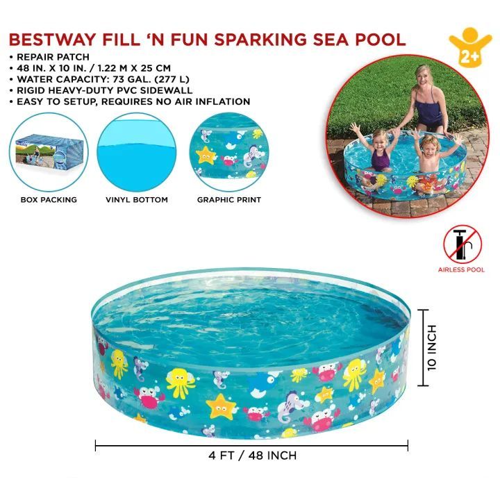 kolam tanpa pompa 122 cm tinggi 25cm 55028 kolam renang tanpa pompa jumbo kolam mandi bola anak lucu