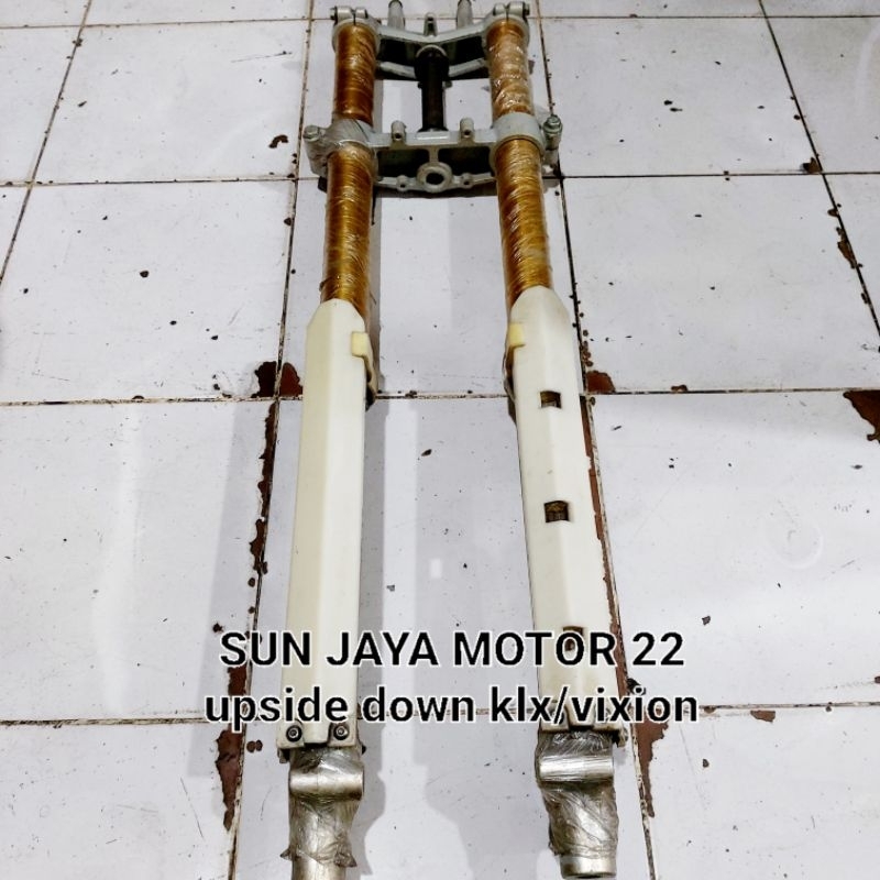 jual rugi shock upside down kojima gold.klx/vixion