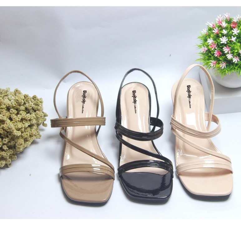SANDAL SEPATU WANITAKU collection-Sepatu wanita heels CELESTIA 5cm-Sepatu sandal wanita heels 5cm