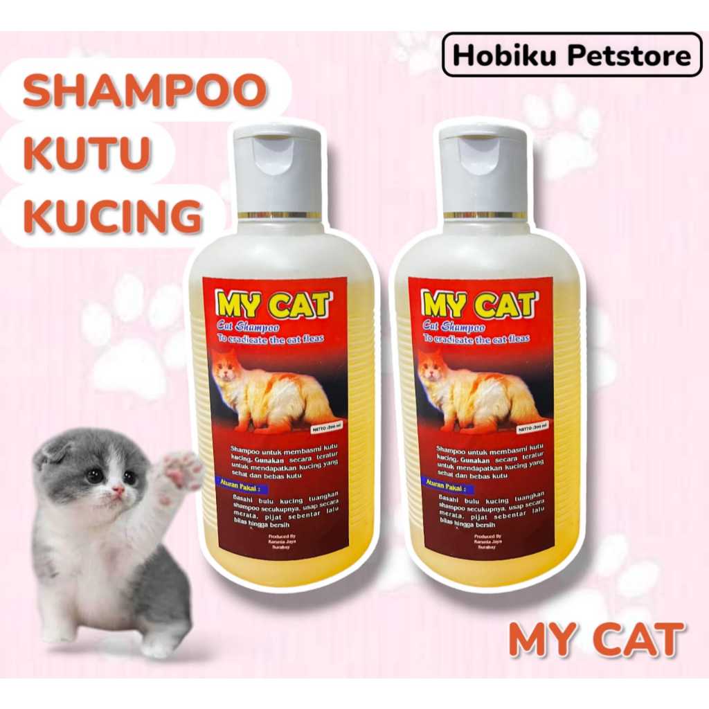 Shampoo Kucing Shampoo Anti Kutu Kucing Penghilang Kutu Kucing Shampoo Melembutkan Bulu Kucing 250ml