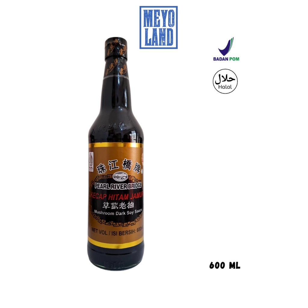 

PRB Soy Sauce Kecap Rasa Jamur Botol 600ml Mushroom Kecap Asin 600 ml 600gr Gram