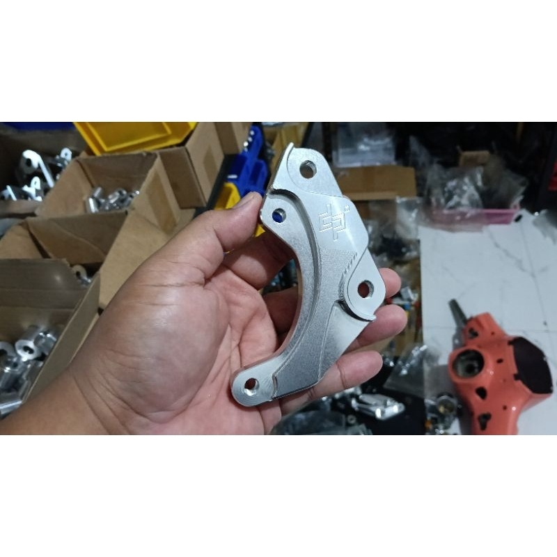 Breket Rem Depan Kaliper Brembo Accossato 2 Piston Yamaha Mx King 300 Mm New Design
