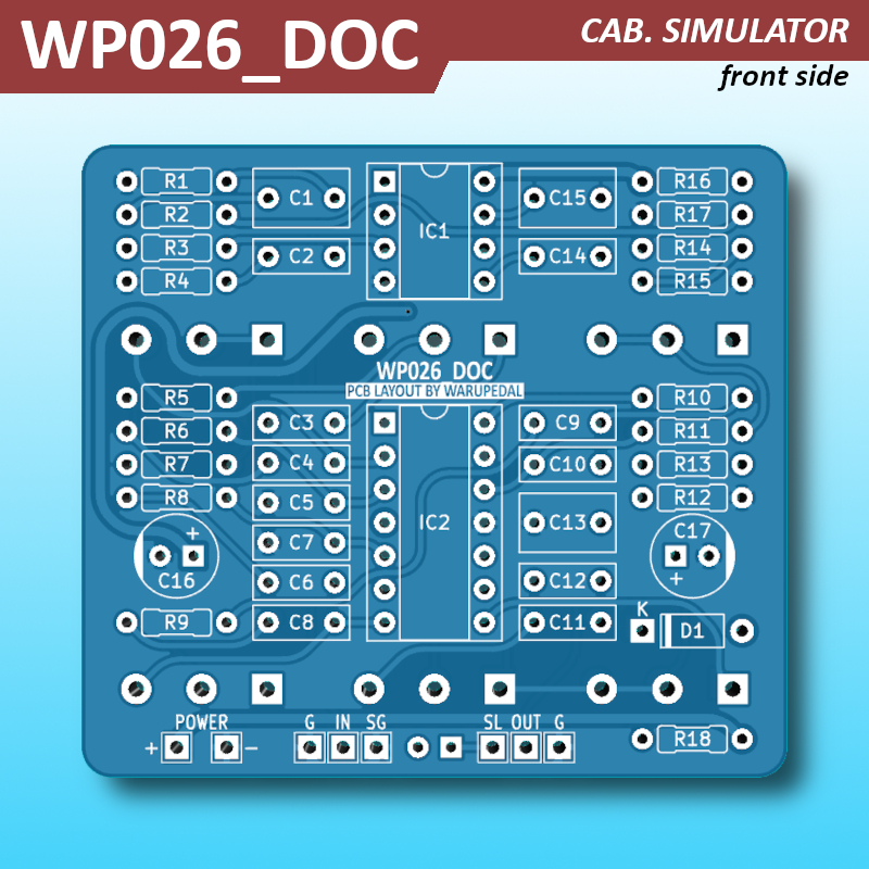PCB Efek Cabsim | WP026_DOC based on DSM Omni Cabsim