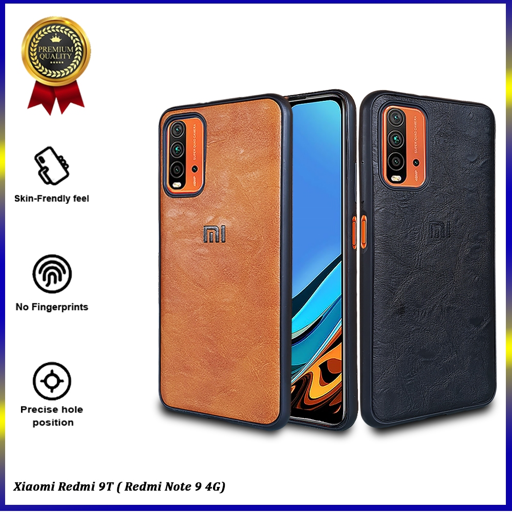 [ CUCI GUDANG ] Casing Hp Xiaomi Redmi 9T Premium Leather Case Softcase Casing Kulit Slim Cover