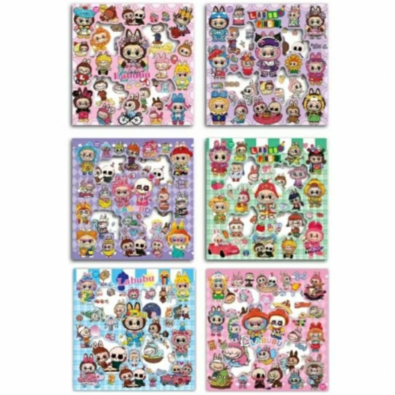 

#KarensMart Stiker L4bubu & Sanri0 || L4bubu Sanri0 Sticker Lucu Aesthetic 2D 1 Pack Isi 100 Pcs