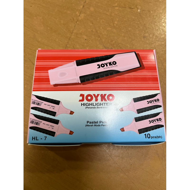 

HIGHLIGHTER JOYKO WARNA PASTEL PINK HL-7 (1pc)