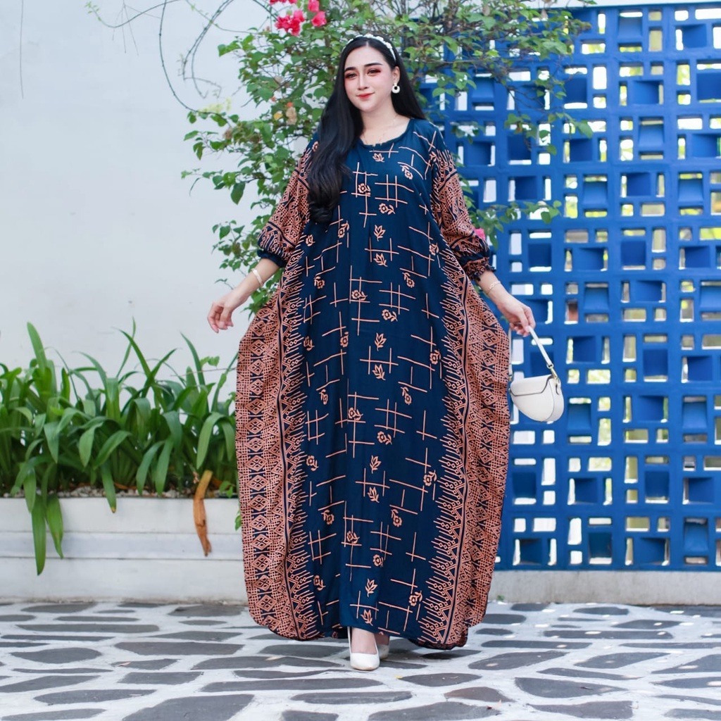 Kaftan Batik Kaftan Gamis Jumbo - Gamis Sultan viral Rayon Premium
