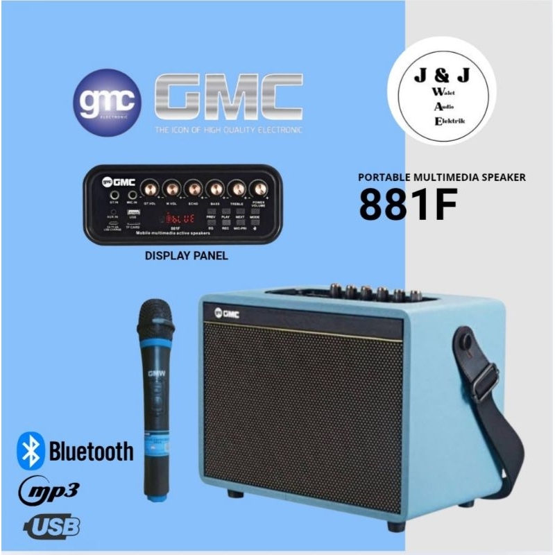 Speaker Portable 6,5 Inch GMC 881F Speaker Aktif GMC 6,5 Inch