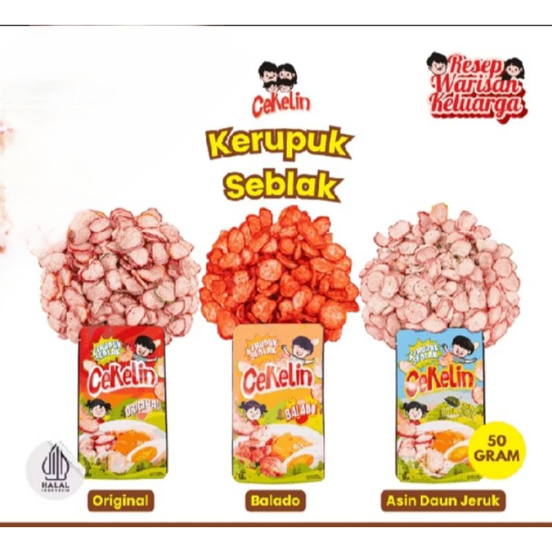 

CEKELIN Cemilan Kerupuk Seblak - Isi 50 g