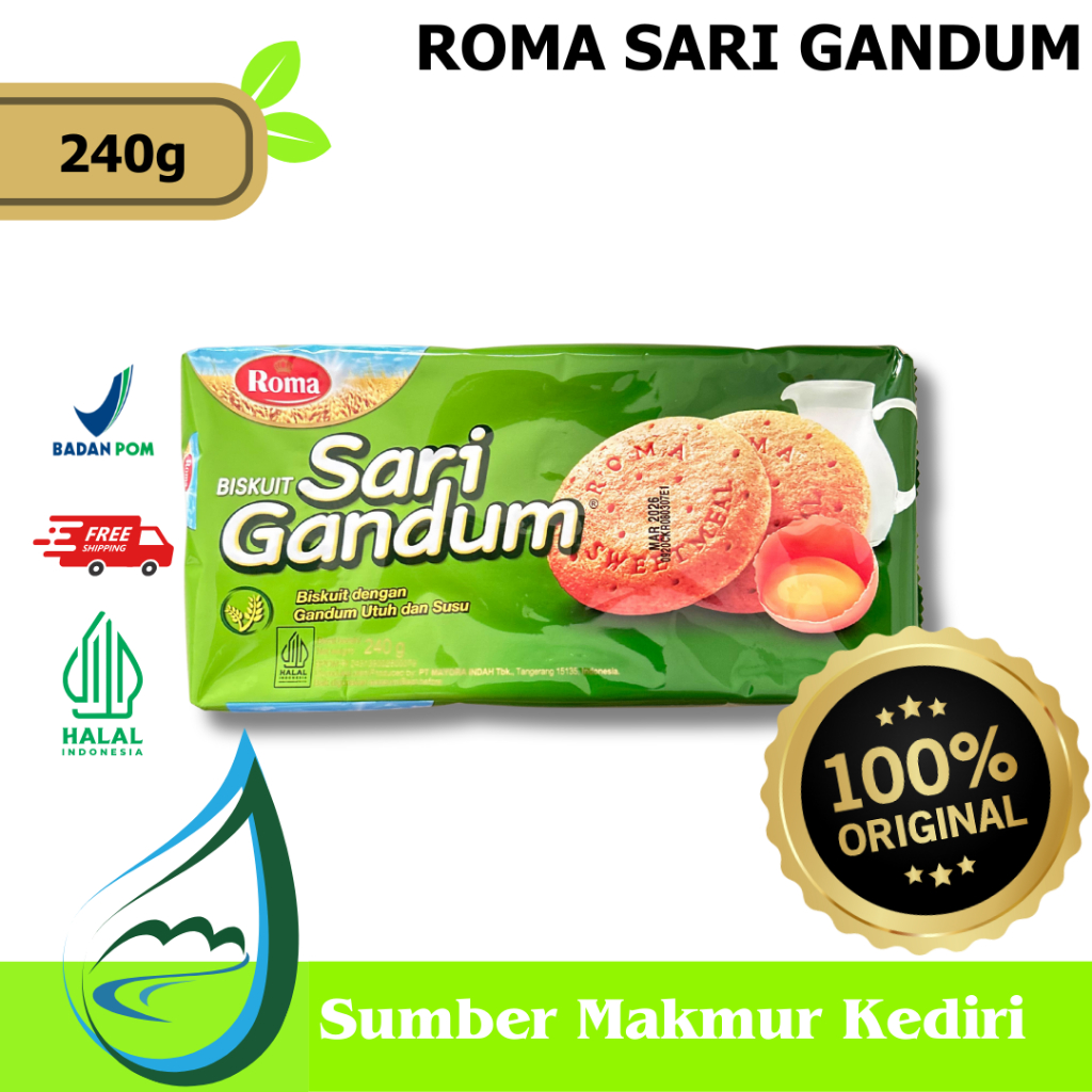 

Roma Sari Gandum 240g / Roma Sari Gandum - Kediri