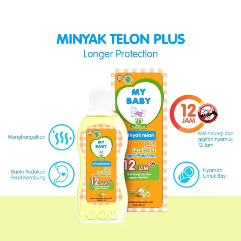 My Baby Minyak Telon Eucalyptus 150ml Minyak telon bayi bebas gigitan nyamuk Original 100%